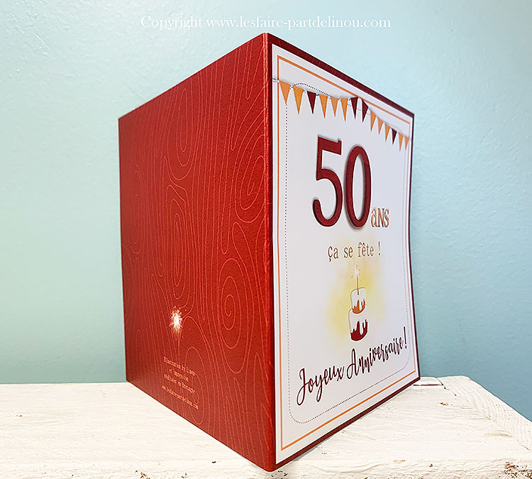 Carte d'Anniversaire Géante avec Enveloppe - 50 ans - Jour de Fête -  Boutique Jour de fête