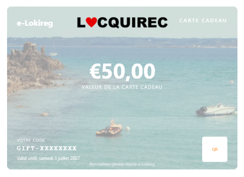 Carte cadeau I LOVE LOCQUIREC